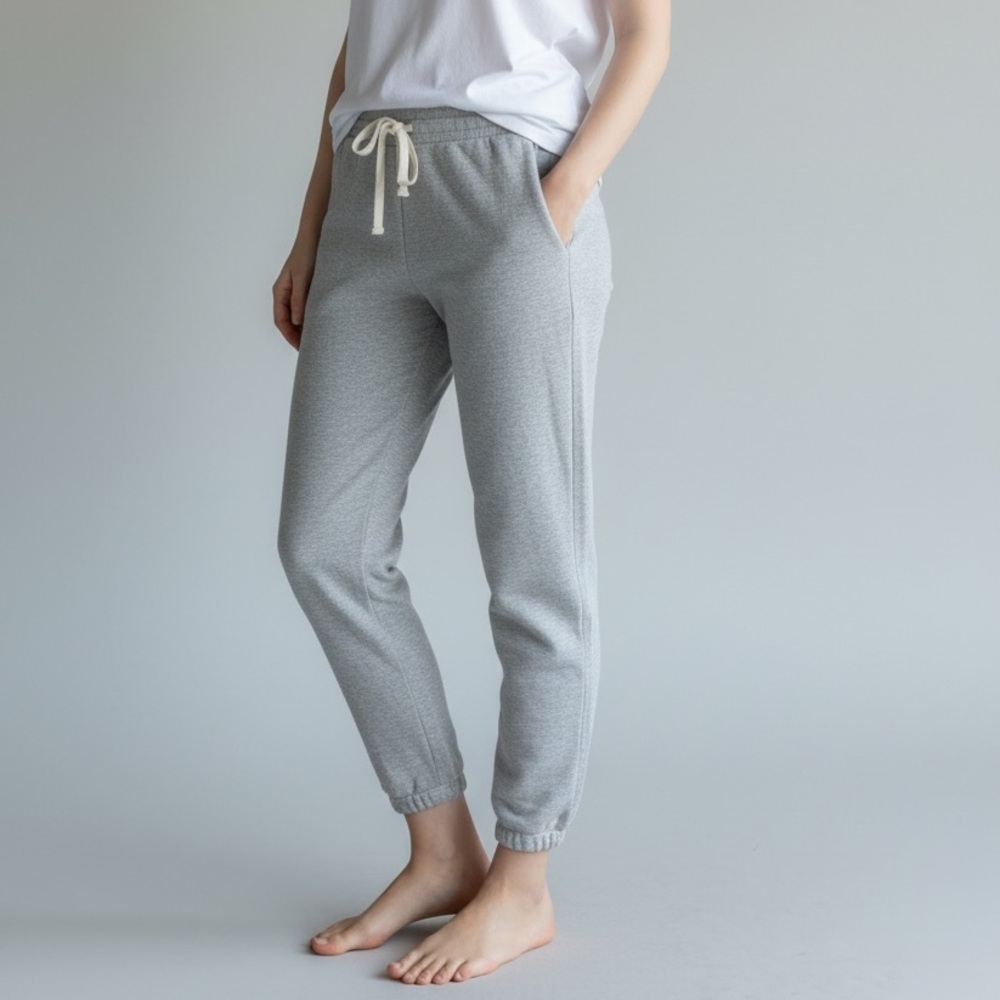 Aerie Cream / Gold Metallic Joggers